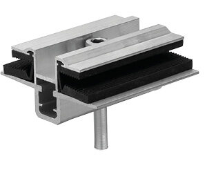 Clamp di fissaggio moduli fotovoltaici in vetro: Pannello doppio